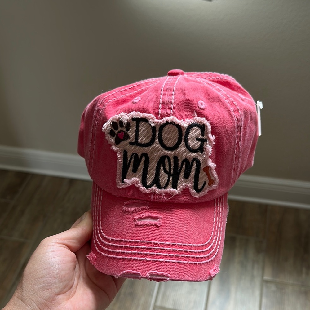Pink Dog Mom Cap
